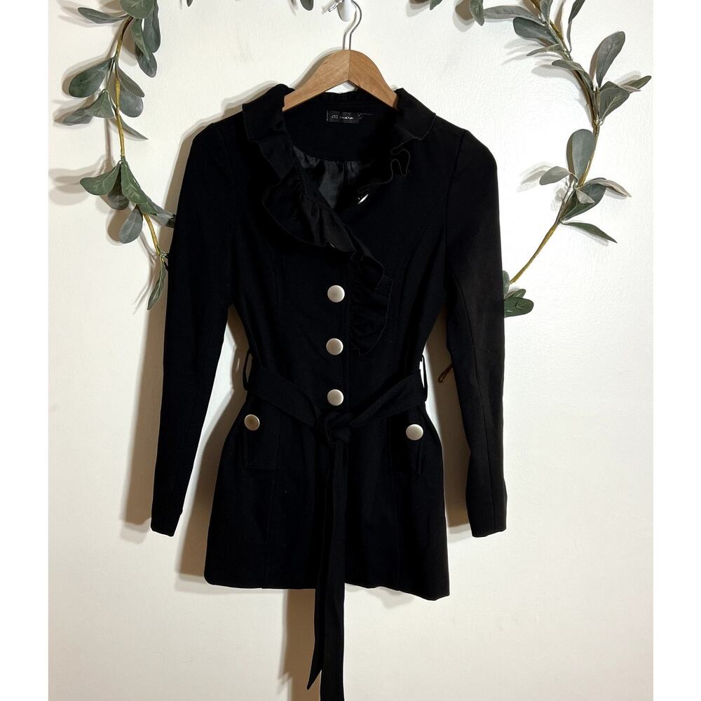 CC Couture Black Ruffle Jacket